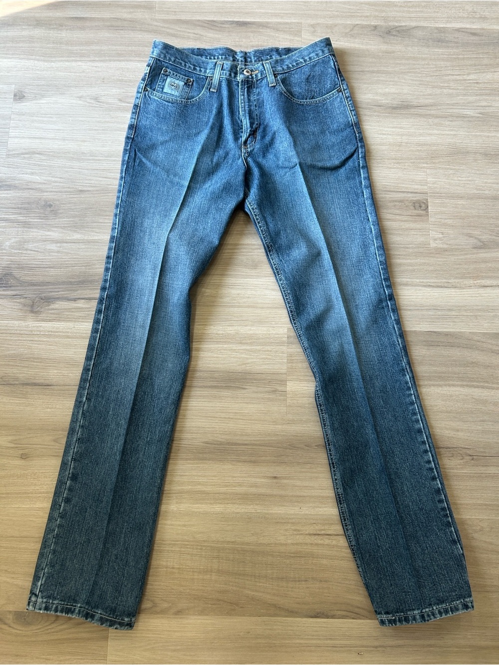 Cinch Western Straight Leg 100% Cotton Medium Wash Jeans 32 x 36